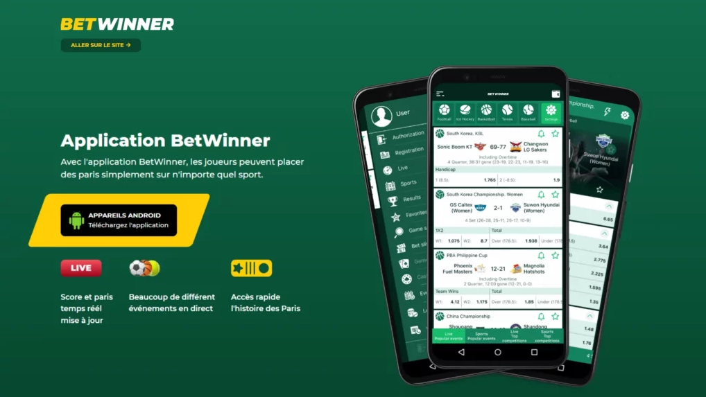 Découvrez l'univers de Betwinner Sports Bet  Votre Guide Complet